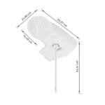 Chuveiro Elétrico Eletrônico 127V (110V) 5500w Branco Redondo com Pressurizador Top Jet Lorenzetti - Imagem 8