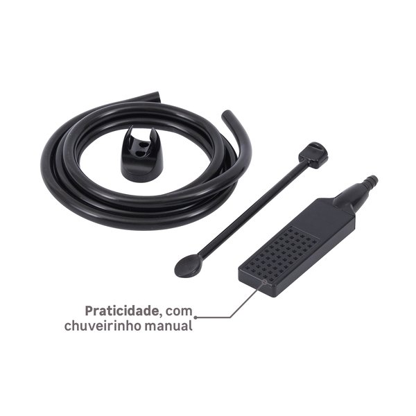 Chuveiro Elétrico Eletrônico 127V (110V) 5500w Preto e Cromado Quadrado Acqua Duo Ultra Lorenzetti - Imagem 10