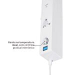 Chuveiro Elétrico Eletrônico com Visor Digital 127V (110V) 5500w Branco e Cromado Quadrado Falls Digital Hydra - Imagem 10