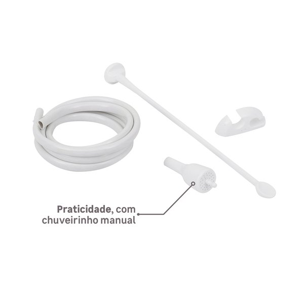 Chuveiro Elétrico Eletrônico 220V 7500w Branco Redondo com Pressurizador Top Jet Lorenzetti - Imagem 7