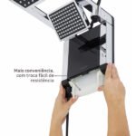 Chuveiro Elétrico Eletrônico 220V 7800w Preto e Cromado Quadrado Acqua Duo Ultra Lorenzetti - Imagem 6