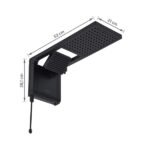 Chuveiro Elétrico Eletrônico 220V 7800w Preto Fosco Quadrado Acqua Duo Ultra Lorenzetti - Imagem 8