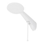 Chuveiro Elétrico Eletrônico 220V 7500w Branco Redondo com Pressurizador Advanced Lorenzetti