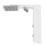 Chuveiro Elétrico Eletrônico com Visor Digital 220V 7700w Branco e Cromado Quadrado Falls Digital Hydra - Imagem 2