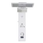 Chuveiro Elétrico Eletrônico com Visor Digital 220V 7700w Branco e Cromado Quadrado Falls Digital Hydra - Imagem 3