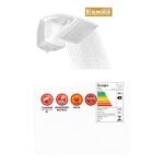 Chuveiro Elétrico Eletrônico 220V 7500W Branco Quadrado Futura Lorenzetti - Imagem 4