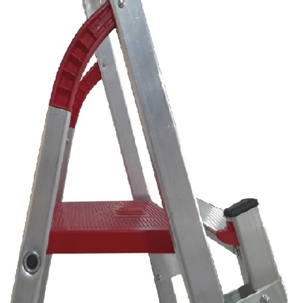 Escada De Alumínio 3 Degraus Duplos Linha Prática - Imagem 4