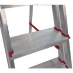 Escada De Alumínio 5 Degraus Duplos Linha Prática - Imagem 7