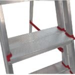 Escada De Alumínio 6 Degraus Duplos Linha Prática - Imagem 4