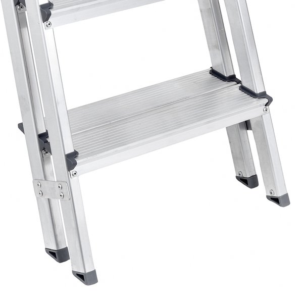 Escada De Alumínio Dupla 6 Degraus Natural 120kg Reisam - Imagem 6