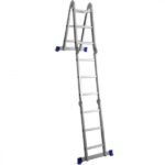 Escada De Alumínio Mor Multifuncional 4x3 12 Degraus Capacidade Para 150kg - Imagem 7