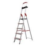 Escada Dobravel 5 Degraus Confort Em Aluminio Alumasa - Imagem 3