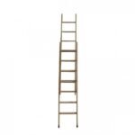 Escada Madeira Eucalipto Alongável 2 Partes De 7 Degraus - Volpato, Tamanho: 7 Degraus