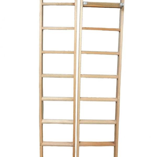 Escada Madeira Eucalipto Alongável 2 Partes De 7 Degraus - Volpato, Tamanho: 7 Degraus - Imagem 2