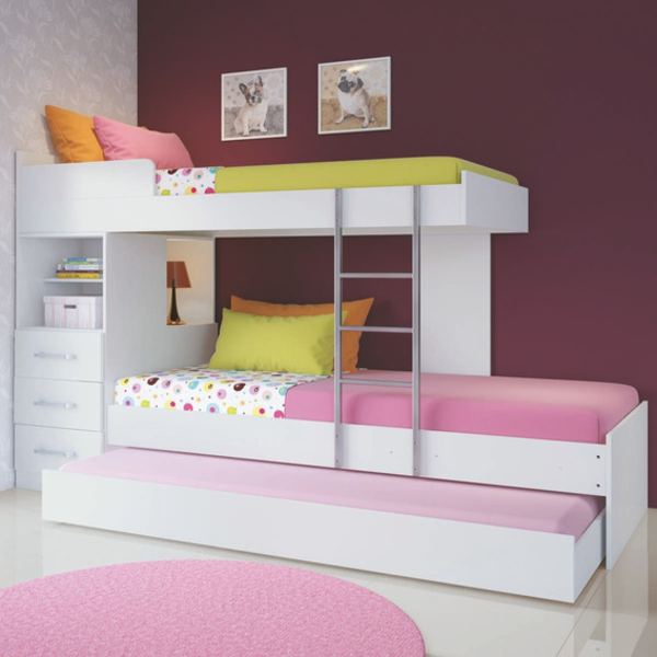 Escada Para Beliche De Fácil Instalação Altura 110cm Schmitt - Imagem 3