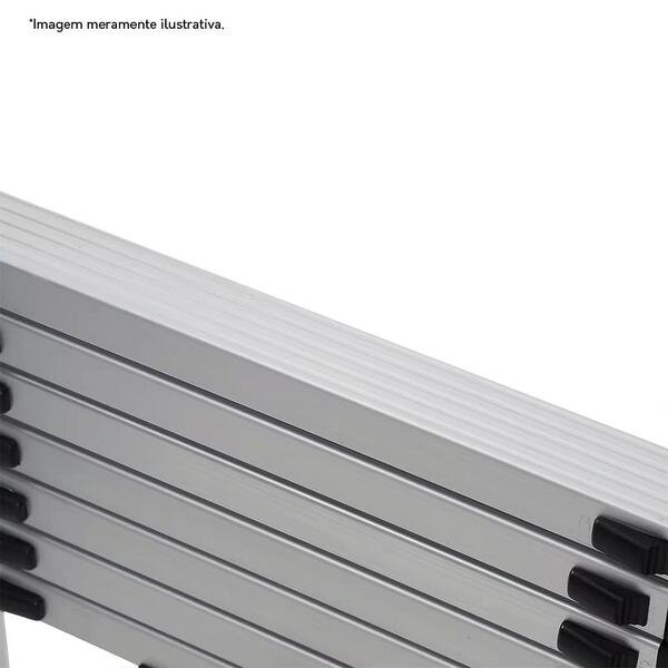 Escada Telescópica Aluminio Fortt 2.6m 9 Degraus - Eta01-2.6m - Imagem 5