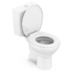 Kit De Bacia Com Caixa Acoplada E Assento Azálea Celite Branco - Imagem 4