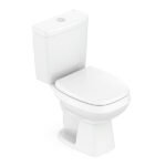Kit Vaso Sanitário com Caixa Acoplada e Assento Branco Duplo Acionamento 3/6L Vertical City Celite