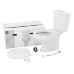 Kit Vaso Sanitário com Caixa Acoplada e Assento Branco Duplo Acionamento 3/6L Saída Vertical Ravena Deca - Imagem 3