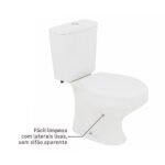 Kit Vaso Sanitário com Caixa Acoplada e Assento Branco Duplo Acionamento 3/6L Saída Vertical Ravena Deca - Imagem 5