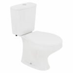 Kit Vaso Sanitário com Caixa Acoplada e Assento Branco Duplo Acionamento 3/6L Saída Vertical Ravena Deca