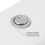 Kit Vaso Sanitário com Caixa Acoplada e Assento Branco Duplo Acionamento 3/6L Saída Vertical Ravena Deca - Imagem 6