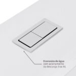 Kit Vaso Sanitário com Caixa Acoplada Branco 3/6L Vertical Gali Docol - Imagem 8