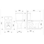 Kit Vaso Sanitário Com Caixa Acoplada E Assento Like Celite Pergamon Brilhante - Imagem 3