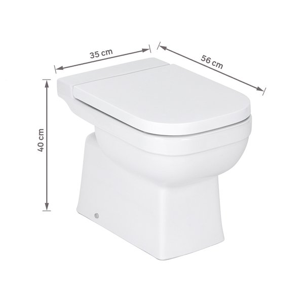 Kit Vaso Sanitário Convencional com Assento Branco Saída Vertical Elite Celite - Imagem 9