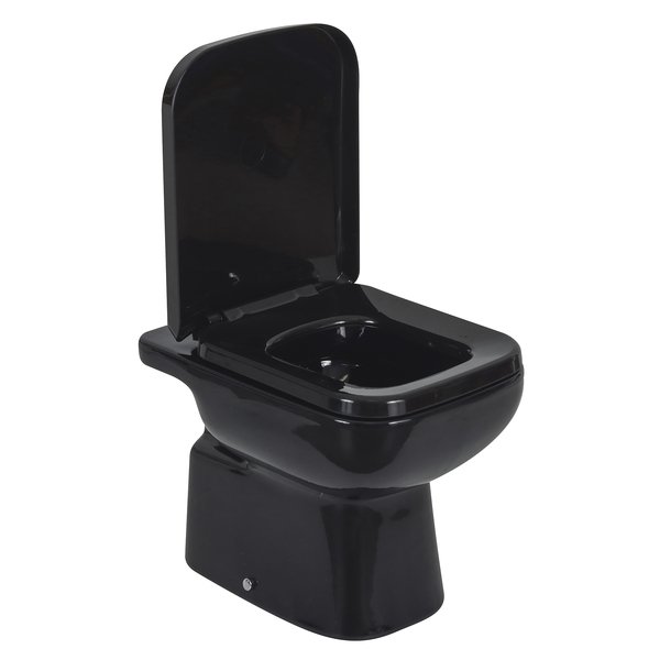 Kit Vaso Sanitário Convencional com Assento Preto Saída Vertical Misti Icasa - Imagem 3