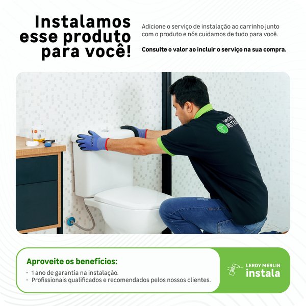 Kit Vaso Sanitário Convencional com Assento Cinza Saída Vertical Thema Incepa - Imagem 5