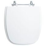 Tampa Vaso Sanitário Madeira Laqueada Fit Branco Para Bacia Celite