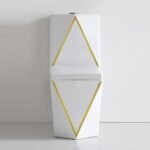 Vaso Sanitário Acoplado (monobloco) Imperial Diamond Gold - Imagem 5