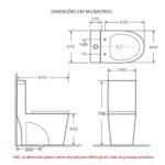 Vaso Sanitário Caixa Acoplada Monobloco Smart Plus - Imagem 2