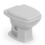 Kit Vaso Sanitário Convencional com Assento Cinza Saída Vertical Fit Plus Celite - Imagem 2