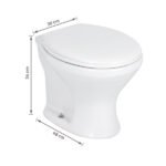 Kit Vaso Sanitário Convencional para Descarga de Parede com Assento Saída Vertical Infantil Branco Icasa - Imagem 9