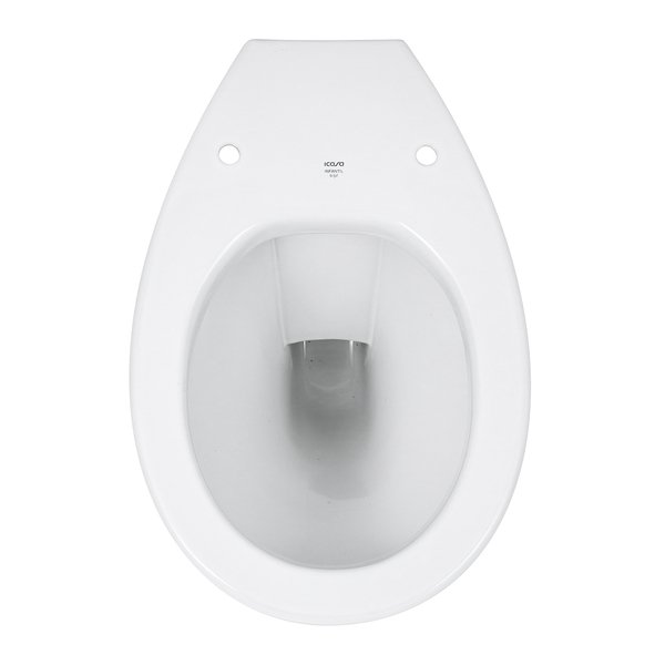 Kit Vaso Sanitário Convencional para Descarga de Parede com Assento Saída Vertical Infantil Branco Icasa - Imagem 8