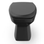 Kit Vaso Sanitário Convencional com Assento Preto Brilhante Saída Vertical Thema Incepa - Imagem 4