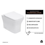 Vaso Sanitário Convencional Turmalina Pingoo.casa - Branco - Imagem 2