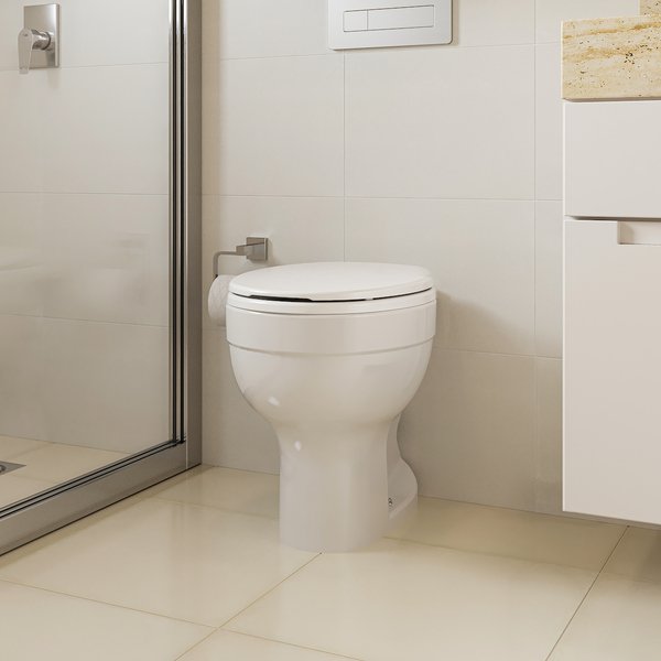 Vaso Sanitário Especial (PNE) Branco Saída Vertical Acesso sem Aba Frontal Celite - Imagem 6