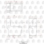 Vaso Sanitário Monobloco - Caixa Acoplada - Topázio Pingoo.casa - Branco - Imagem 6