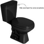 Vaso Sanitário para Caixa Acoplada Preto Saída Vertical Aspen Deca - Imagem 2